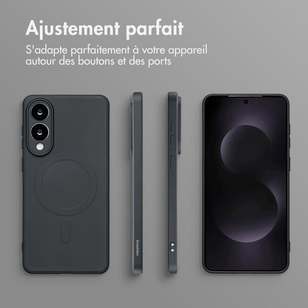 imoshion Coque Couleur avec MagSafe Samsung Galaxy S25 Edge - Noir