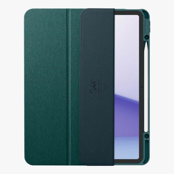 Spigen Coque tablette Urban Fit iPad Air 11 pouces (2024) M2 / Air 5 (2022) / Air 4 (2020) - Midnight Green
