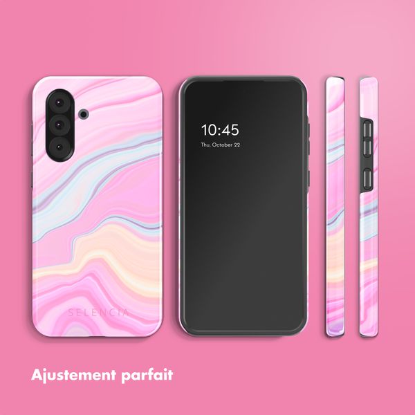 Selencia Coque arrière Vivid Samsung Galaxy A36 / A56 - Pastel Lipstick Marble