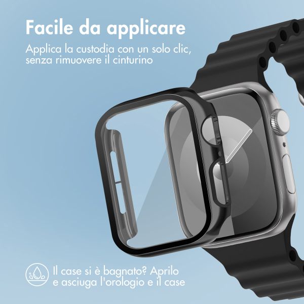 imoshion Coque rigide brillante à couverture complète Apple Watch 4 / 5 / 6 / SE - 40 mm - Noir
