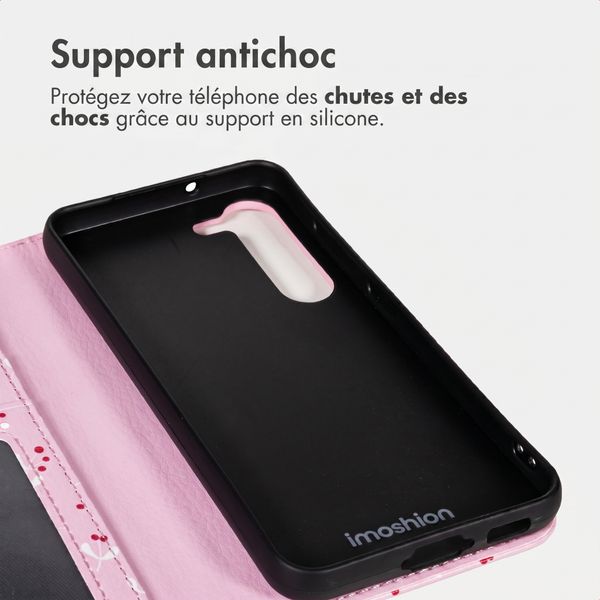imoshion Étui de télephone portefeuille Design Samsung Galaxy S23 - Blush Berries