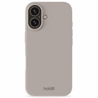 Holdit Coque Silicone iPhone 16 Plus - Taupe