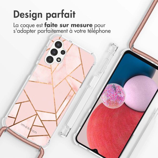 imoshion Coque Design avec cordon Samsung Galaxy A13 (4G) - Pink Graphic