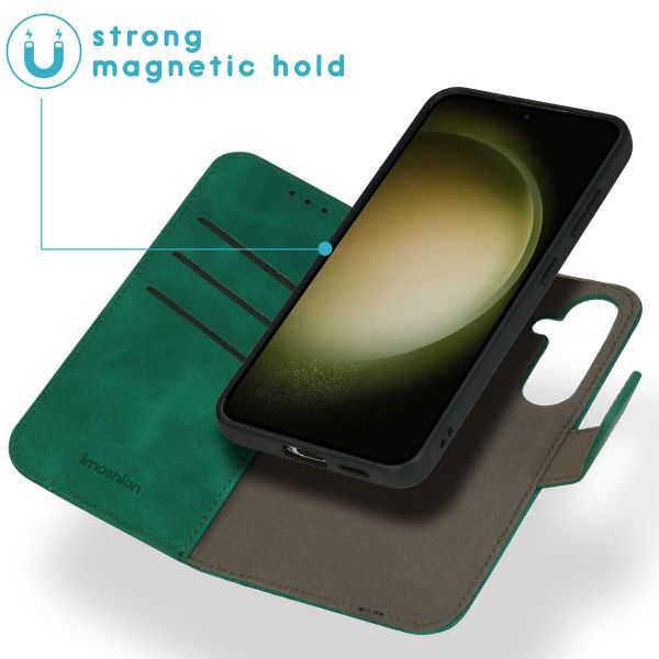 imoshion Etui de télephone luxe 2-en-1 amovible Samsung Galaxy S24 - Vert foncé