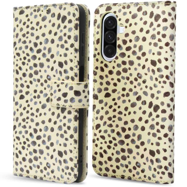 imoshion Étui de téléphone portefeuille Design Samsung Galaxy A36 - Black And White Dots