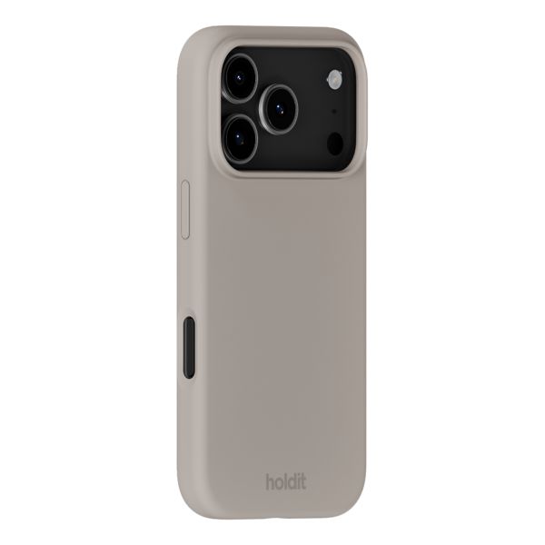 Holdit Coque Silicone Apple iPhone 17 Pro - Taupe