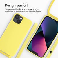 imoshion ﻿Coque en silicone avec cordon iPhone 13 - Jaune