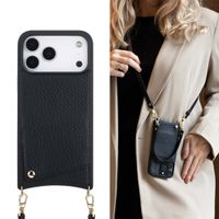 Selencia Coque de télephone Nova avec cordon et porte-cartes Apple iPhone 17 Pro Max - Noir