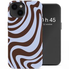 Selencia Coque arrière Vivid Apple iPhone 14 - Dream Swirl Chocolate
