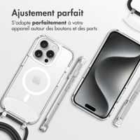 imoshion Coque MagSafe avec cordon amovible Apple iPhone 15 Pro - Transparent