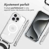 imoshion Coque MagSafe avec cordon amovible iPhone 15 Pro - Transparent