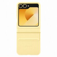 Samsung Original Coque KindSuit en Cuir Végan Samsung Galaxy Z Flip 6 / Flip 7 FE - Yellow