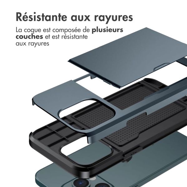imoshion Coque arrière avec porte-cartes Apple iPhone 14 Pro - Bleu foncé