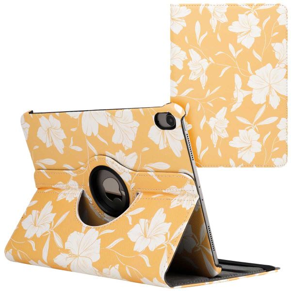 imoshion Coque tablette Design rotatif à 360° iPad Air 5 (2022) / Air 4 (2020) - Yellow Flowers