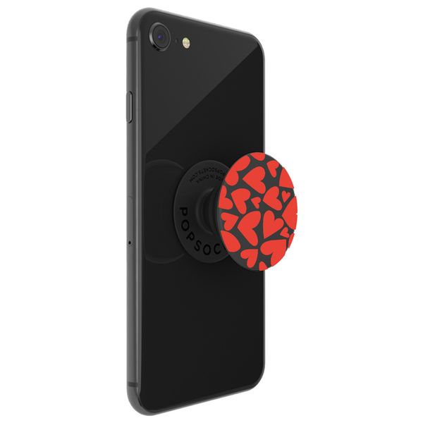 PopSockets iMoshion PopGrip - Red Hearts - Black