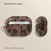 Selencia Coque Sabi Apple AirPods Pro / Pro 2 - imprimé léopard - Mocha Brown