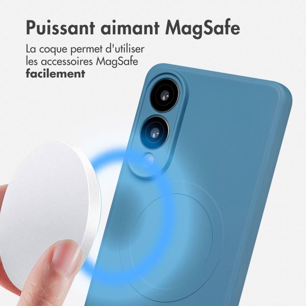 imoshion Coque Couleur avec MagSafe Samsung Galaxy S25 Edge - Bleu foncé