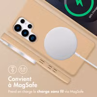 imoshion Coque arrière Color avec cordon amovible et MagSafe Samsung Galaxy S25 Ultra - Beige