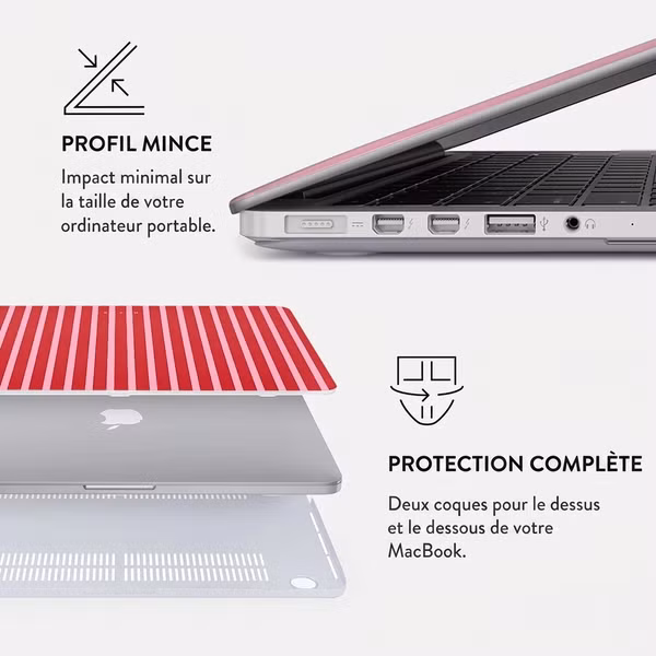 Burga Coque Rigide Apple MacBook Air 15 pouces (2023 / 2024 M3 / 2025 M4 / 2026 M5) - Strawberry Jam