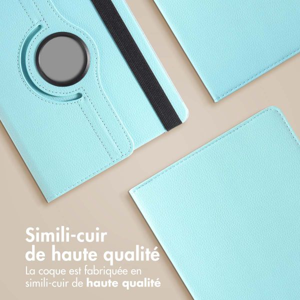 imoshion Coque tablette rotatif à 360° Samsung Galaxy Tab S9 11.0 pouces / Tab S9 FE 10.9 pouces - Bleu clair