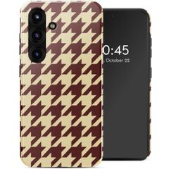 Selencia Coque arrière Vivid avec MagSafe Samsung Galaxy S25 - Pied-de-Poule