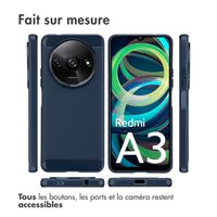 imoshion Coque Brushed Xiaomi Redmi A3 - Bleu foncé