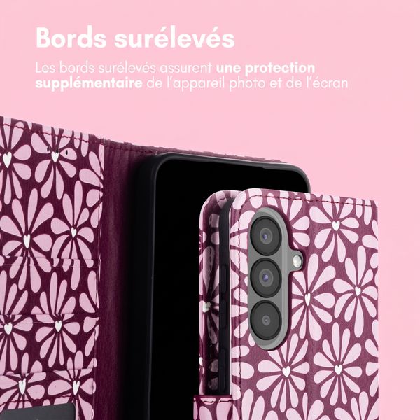 imoshion Étui de télephone portefeuille Design Samsung Galaxy A37 (5G) - Bloom Love Blush
