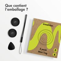 imoshion Wireless Tag - Tracker Bluetooth pour iOS - 2 pack - Noir