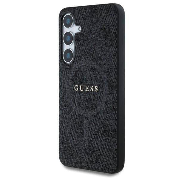 Guess Coque MagSafe Classic avec logo 4G Samsung Galaxy S25 Plus - Noir