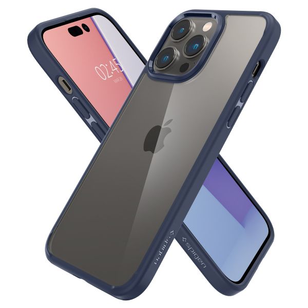 Spigen Coque Ultra Hybrid iPhone 14 Pro - Bleu foncé