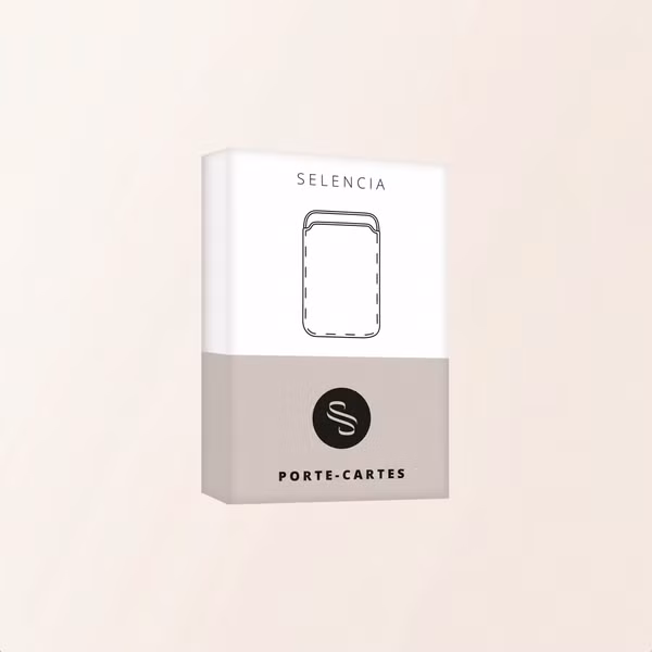 Selencia Porte-cartes Sabi avec MagSafe - Mocha Brown