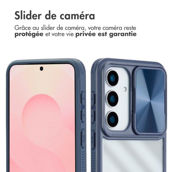 imoshion Coque arrière Camslider Samsung Galaxy S25 - Bleu foncé