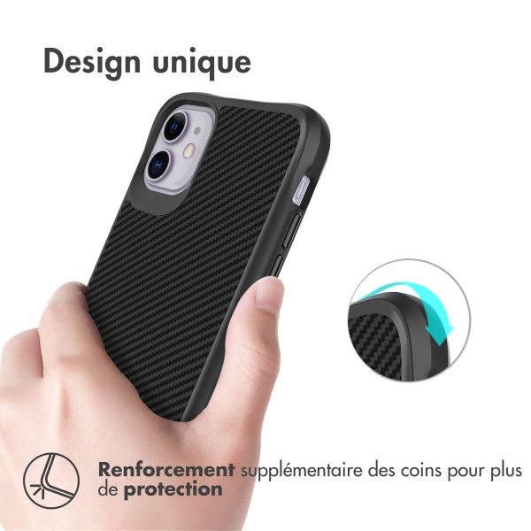 imoshion Rugged Hybrid Carbon Case iPhone 11 - Black