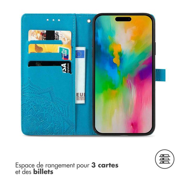 imoshion Etui de télephone Mandala Apple iPhone 17 - Turquoise