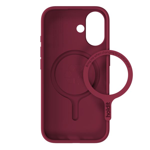 Holdit Coque MagSafe Apple iPhone 16 - Red Velvet