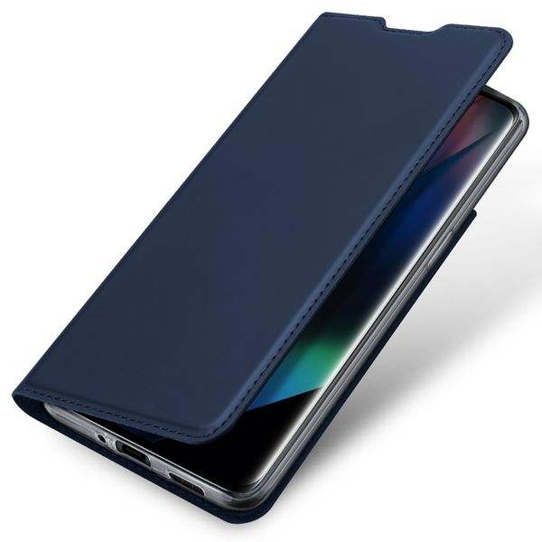 Dux Ducis Étui de téléphone Slim Oppo Find X3 Pro 5G - Bleu foncé