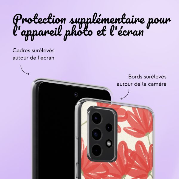 Coque avec votre propre photo et/ou texte Samsung Galaxy A52(s) (5G/4G) - Bloemen