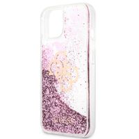 Guess Coque 4G Logo Liquid Glitter iPhone 13 Mini - Pink