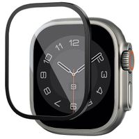 WiWu Protecteur d'écran avec bord en verre trempé Easy Install Apple Watch Series 4-6 / SE - 44 mm - Noir