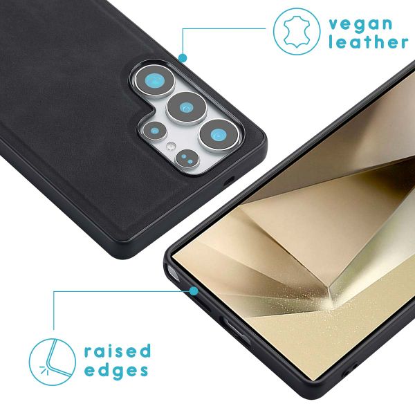 imoshion Etui de télephone luxe 2-en-1 amovible Samsung Galaxy S25 Ultra - Noir