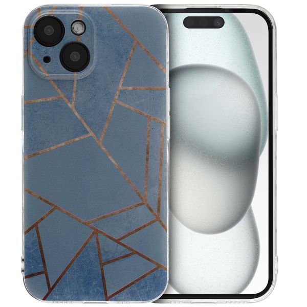 imoshion Coque Design iPhone 15 - Blue Graphic