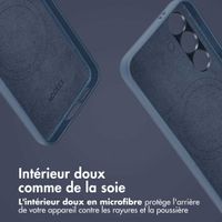 Accezz Étui de télephone portefeuille en cuir 2-en-1 avec MagSafe Samsung Galaxy S24 - Nightfall Blue