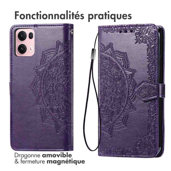 imoshion Etui de télephone Mandala Oppo Reno 13 Pro - Violet