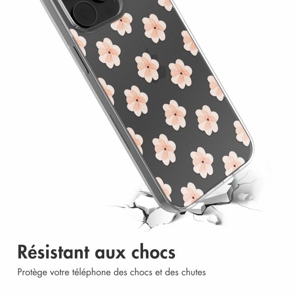 imoshion Coque Design iPhone 14 - Floral Peach