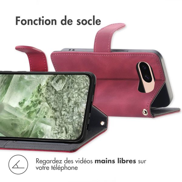 imoshion Etui de télephone portefeuille avec cordon Google Pixel 8a - Rouge
