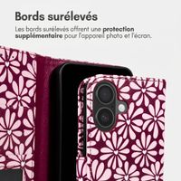 imoshion Étui de télephone portefeuille Design Apple iPhone 17 - Bloom Love Blush