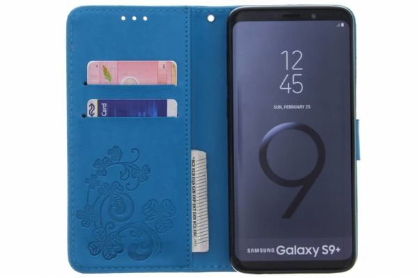 Etui de téléphone Fleurs de Trèfle Samsung Galaxy S9 plus