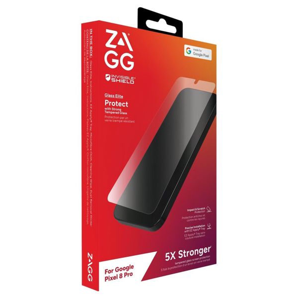 InvisibleShield Protection d'écran en verre trempé Elite VisionGuard Google Pixel 8 Pro
