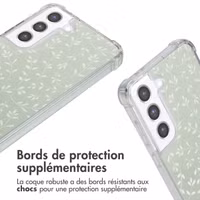 imoshion Coque Design avec cordon Samsung Galaxy S21 FE - Smoke Green Flowers