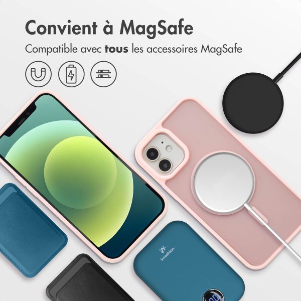 imoshion Coque Color Guard avec MagSafe iPhone 12 (Pro) - Rose clair